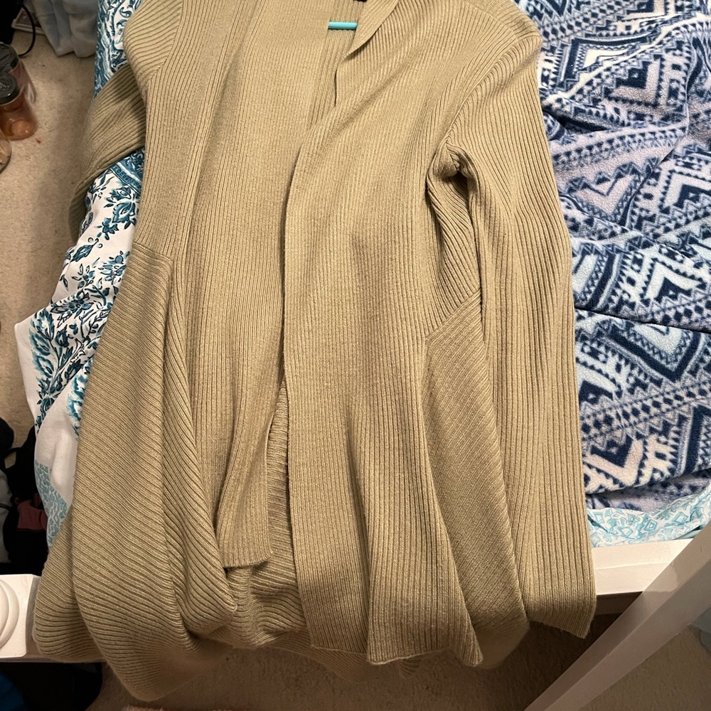 TAN Flowy Cardigan - Picture 3 of 5
